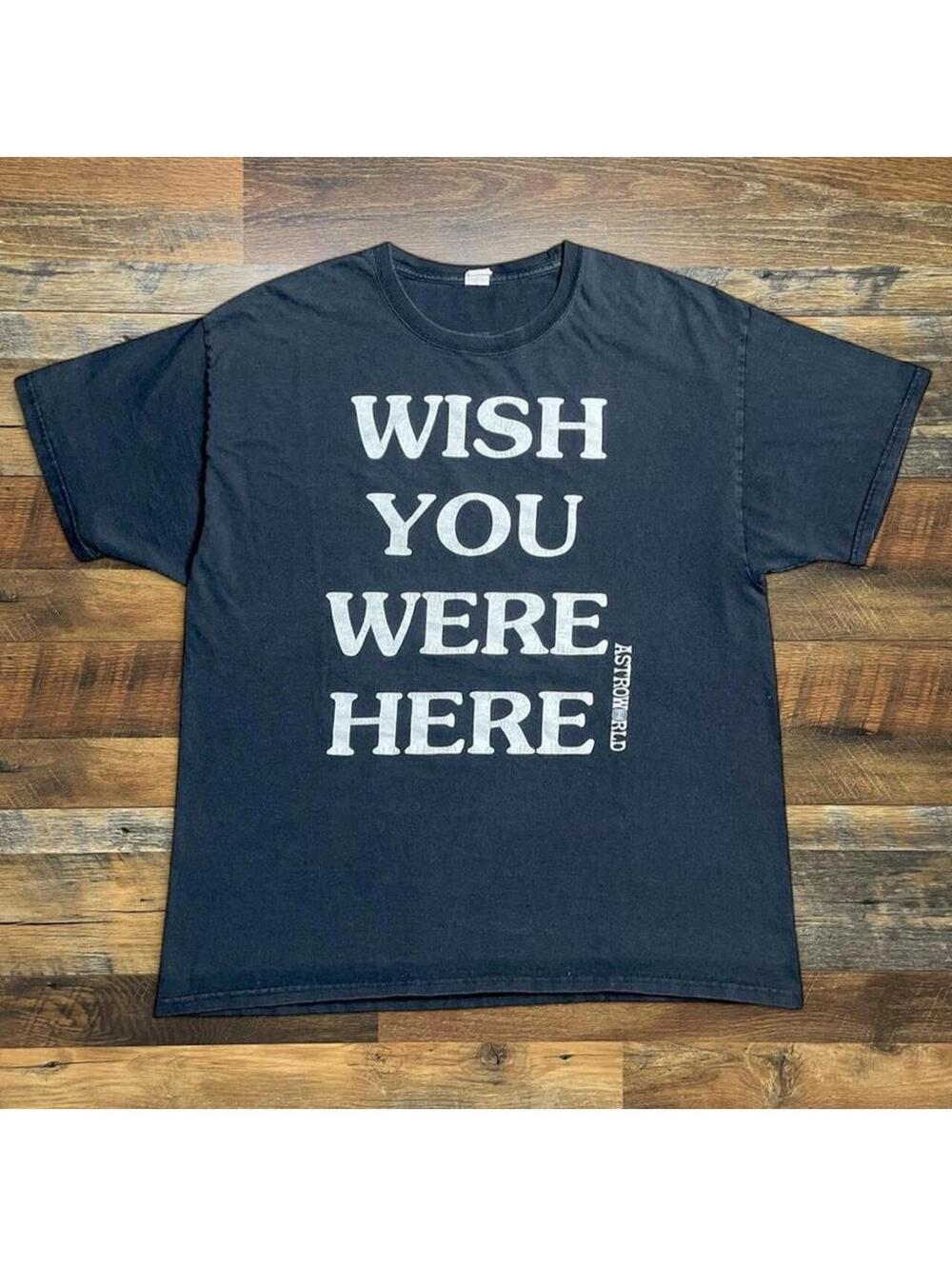 Travis Scott Astroworld Graphic Shirt XL Wish You Were Here Tour Dates Rap Tee